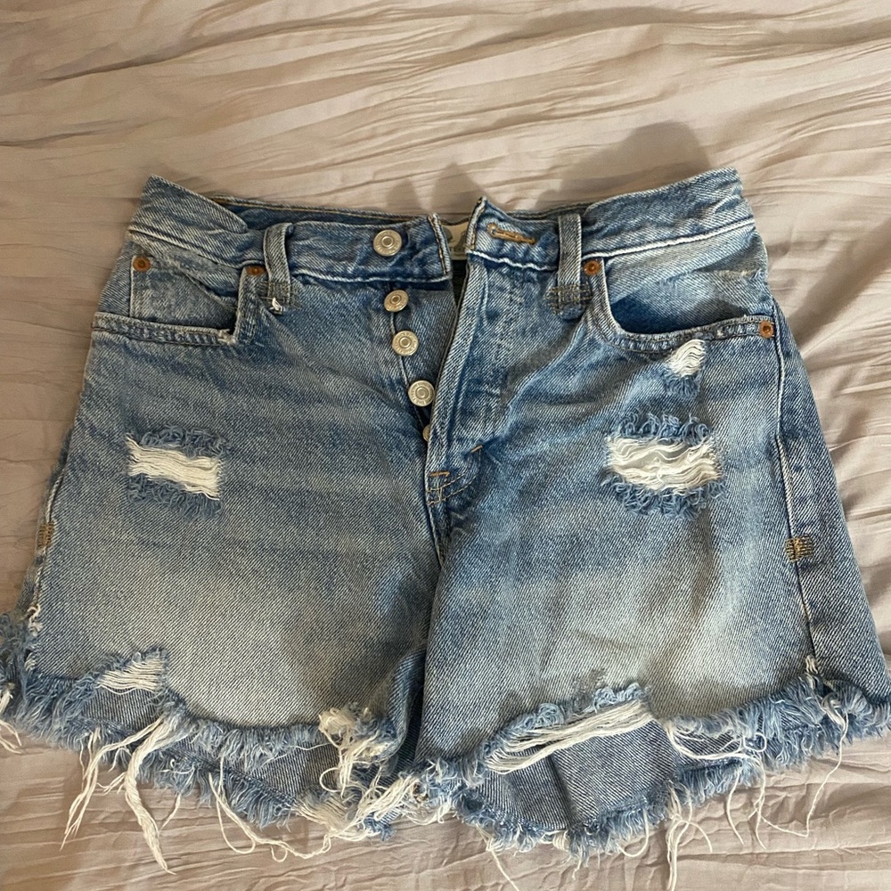Free People denim shorts